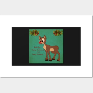 Rudolph's Seasons Greetings Posters and Art